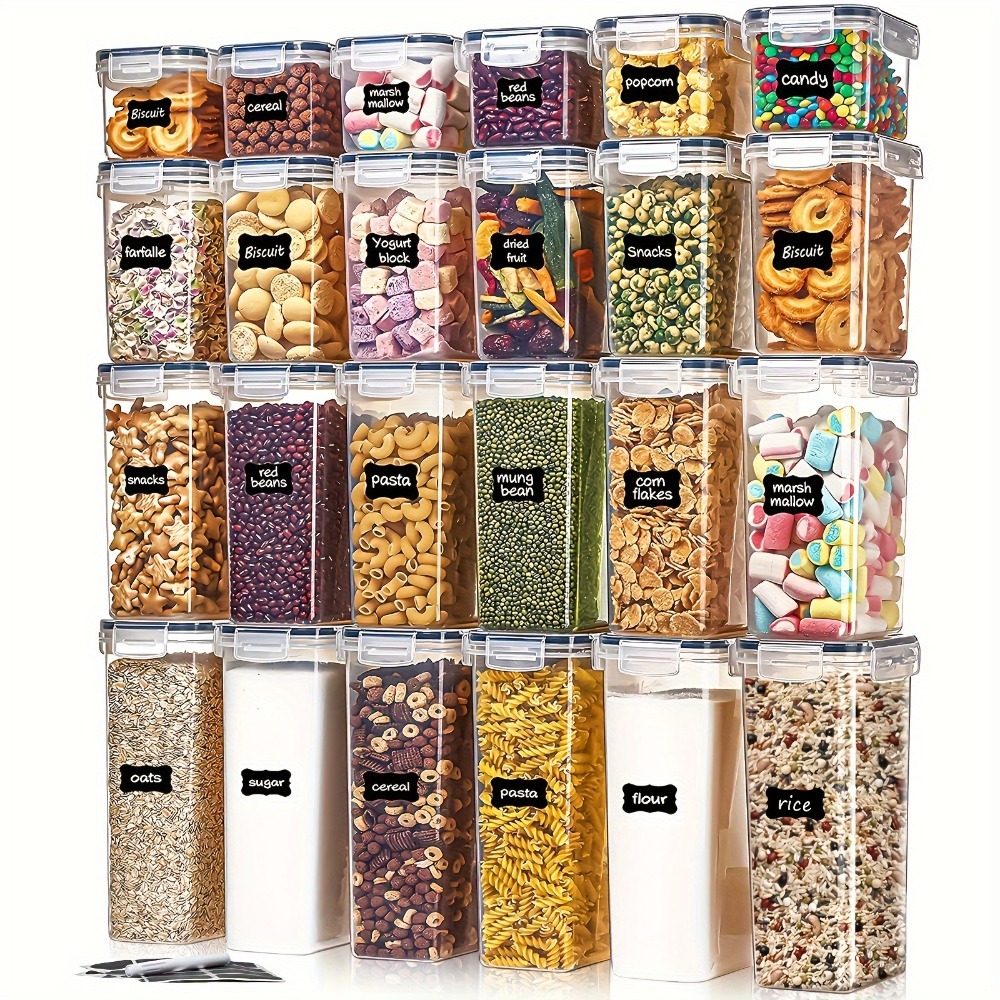 Kitchen Gadgets List - 24Pcs Food Storage Containers 12 Boxes