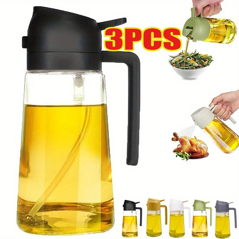 Kitchen Gadgets Oil Spray - Oil Spray 2-in-1 Plastic Household Kitchen