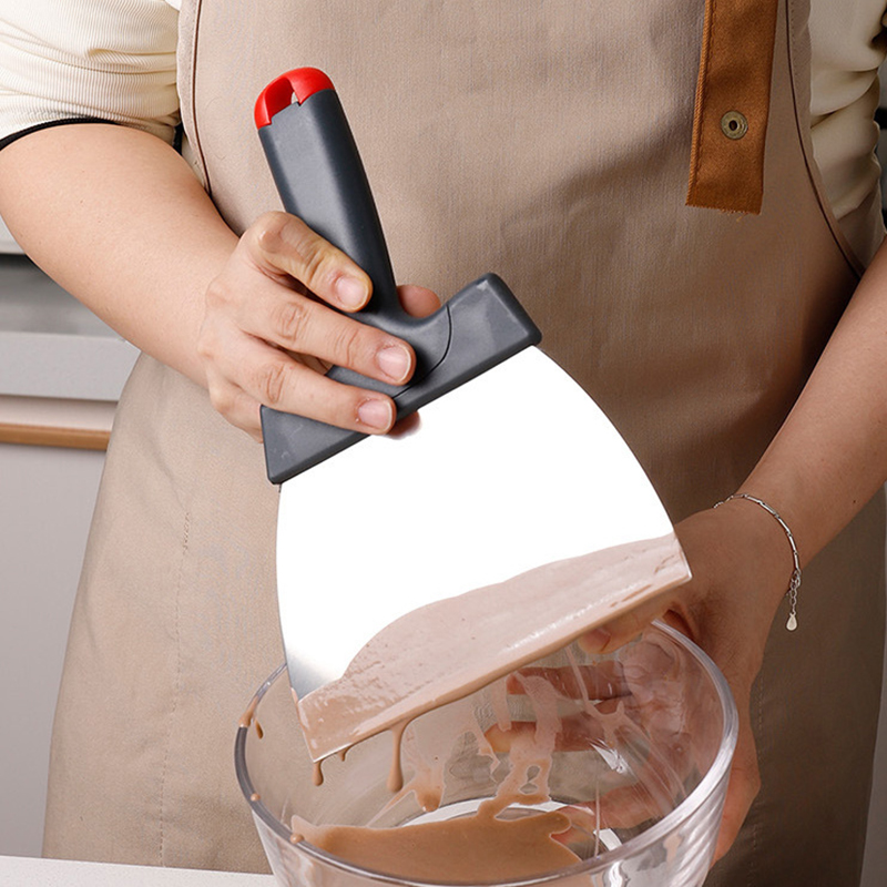 Kitchen Gadgets List - Stainless Steel Dough Scraper Coating Spatula