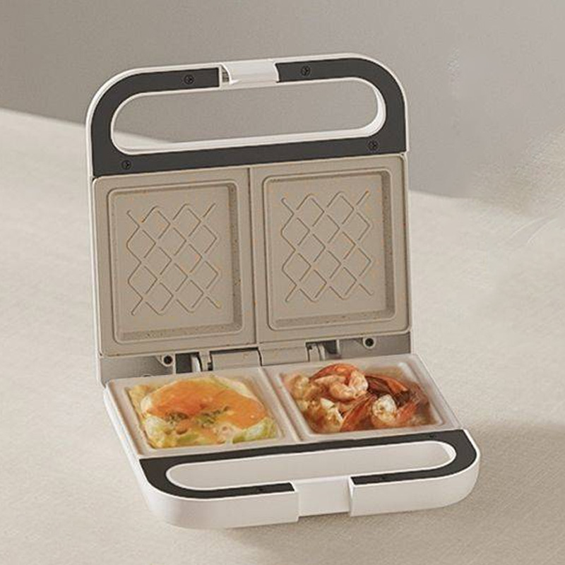Breakfast Sandwich Maker - 2-Slice Sandwich Toaster with 6 Adjustable