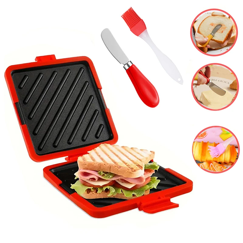 3pack Food Grade Sandwich Toas - Kitchen Gadgets Baking 评论和价格
