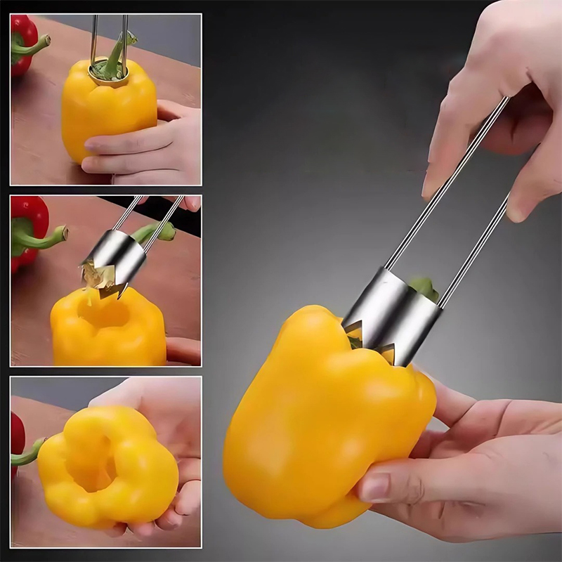 Stainless Steel Fruit Core Rem - Kitchen Gadgets & Toys 评论和价格