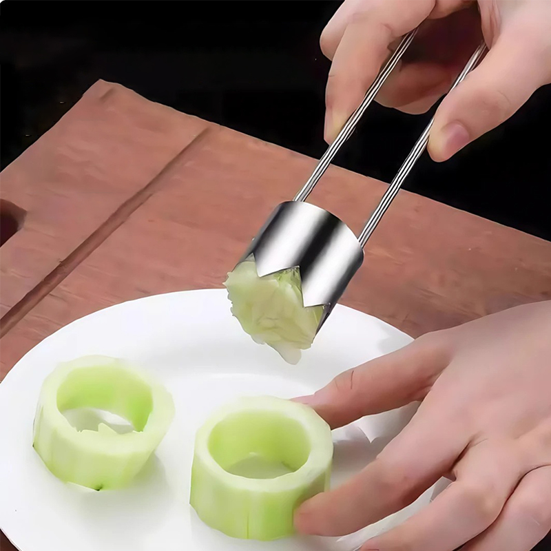 Stainless Steel Fruit Core Rem - Kitchen Gadgets & Toys 评论和价格