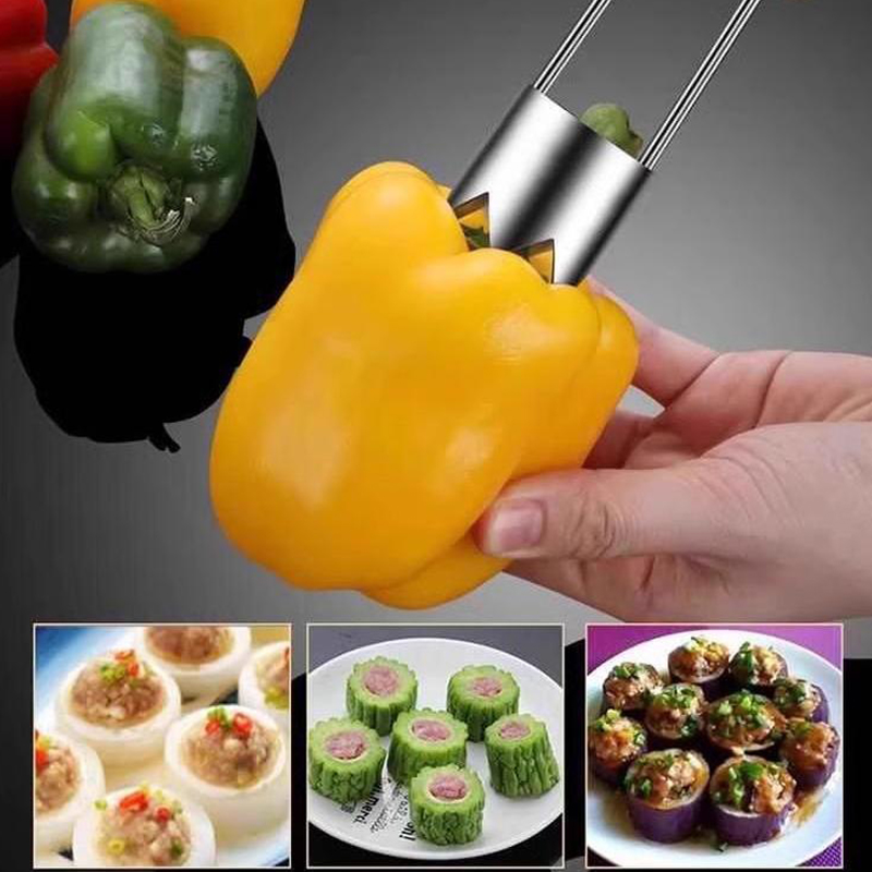 Stainless Steel Fruit Core Rem - Kitchen Gadgets & Toys 评论和价格