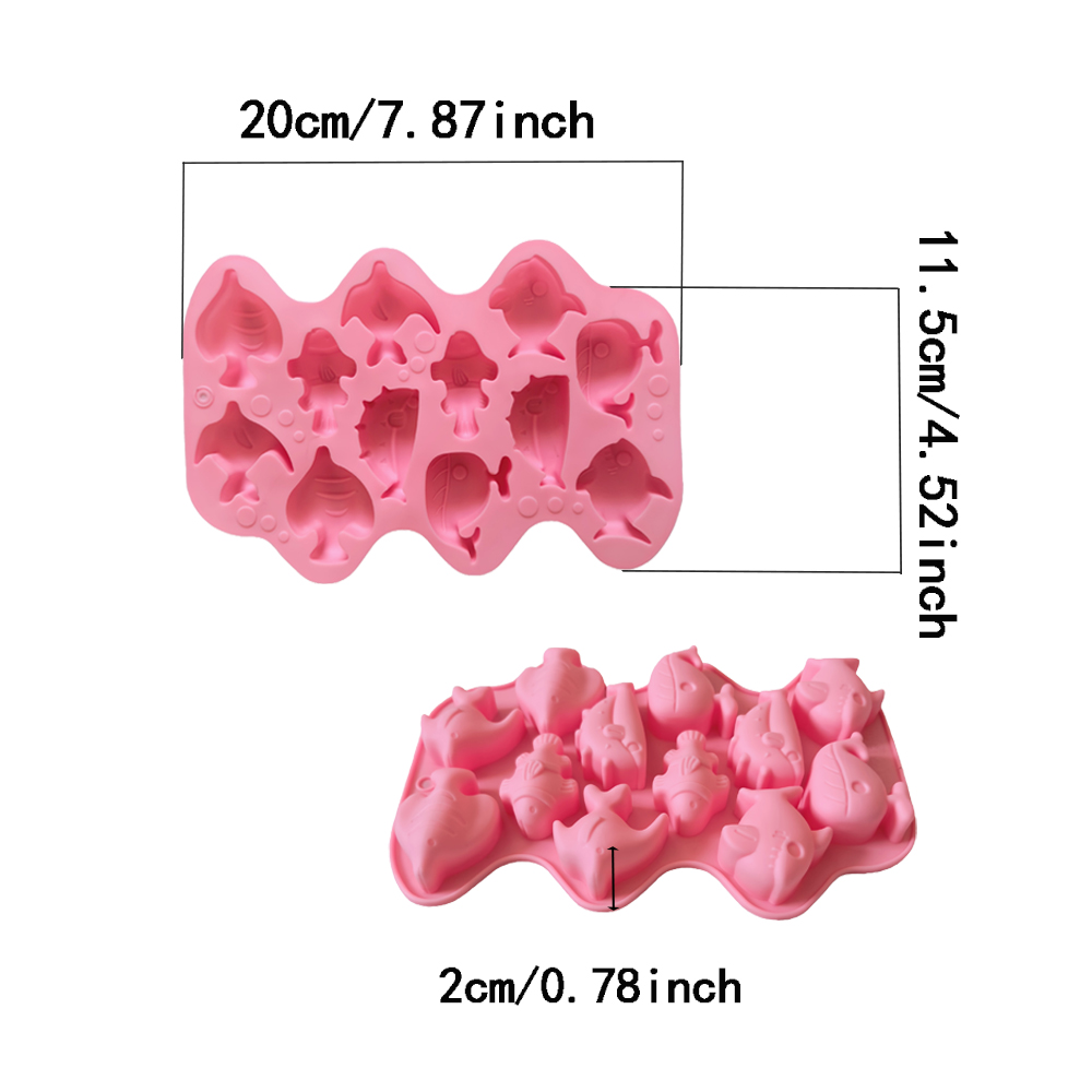 1pc 12 cavity 6 models, small  - Silicone Mold Baking 评论和价格