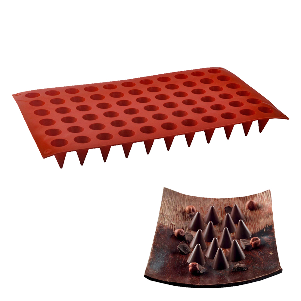 66-Cells Cone Chocolate Baking - Silicone Mold Baking 评论和价格