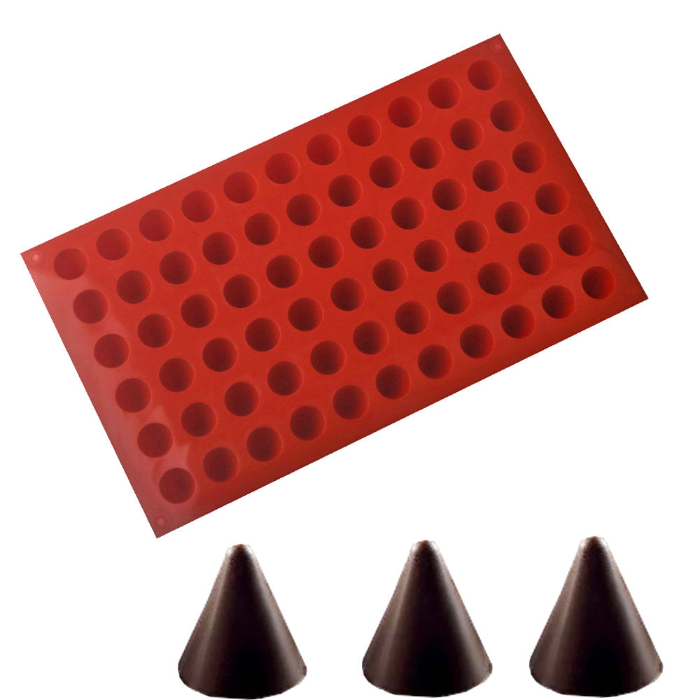 66-Cells Cone Chocolate Baking - Silicone Mold Baking 评论和价格