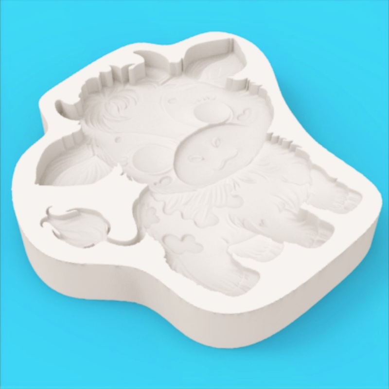 Cute Cow-Shaped Mold Cartoon C - Silicone Mold Baking 评论和价格