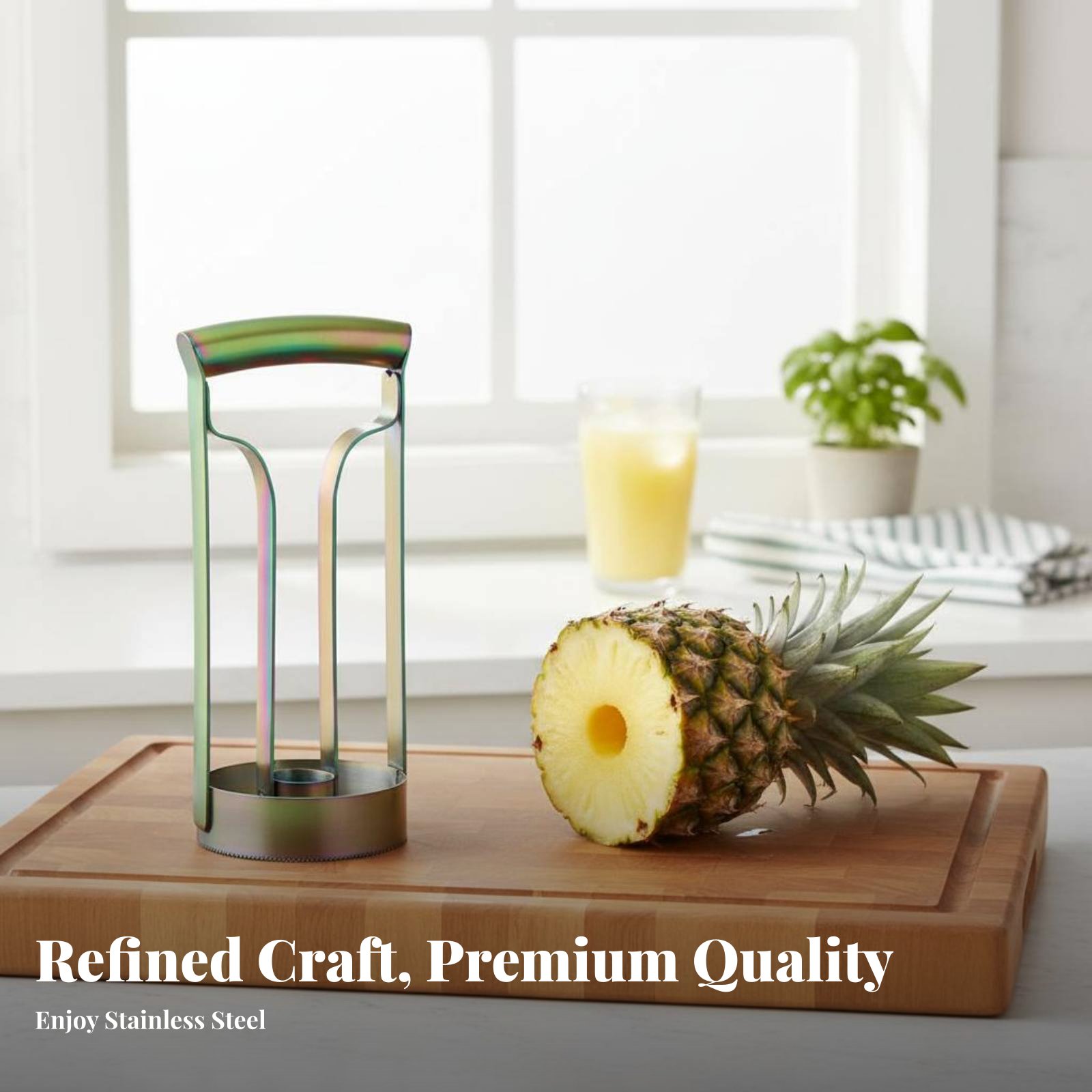 Stainless Steel Pineapple Cutt - Kitchen Gadgets & Toys 评论和价格