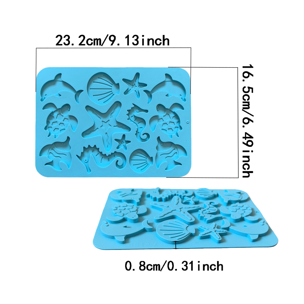 1pc Marine creature shaped cho - Silicone Mold Baking 评论和价格