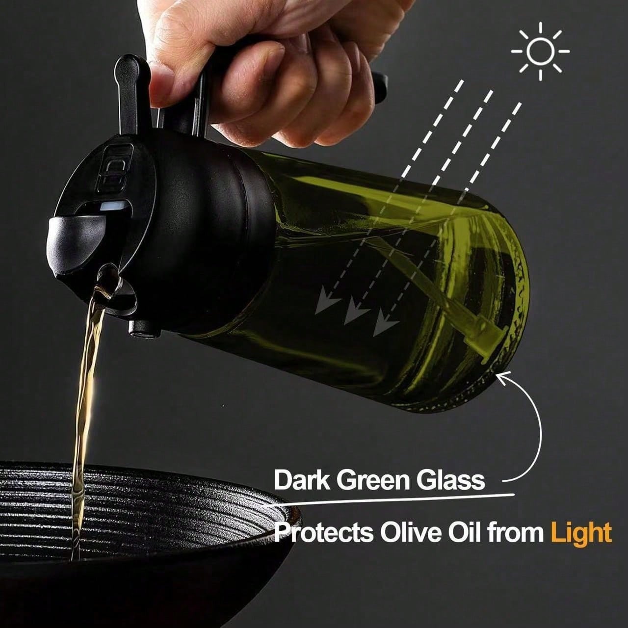 High Grade Olive Oil Dispenser - Kitchen Gadgets Oil Spray 评论和价格