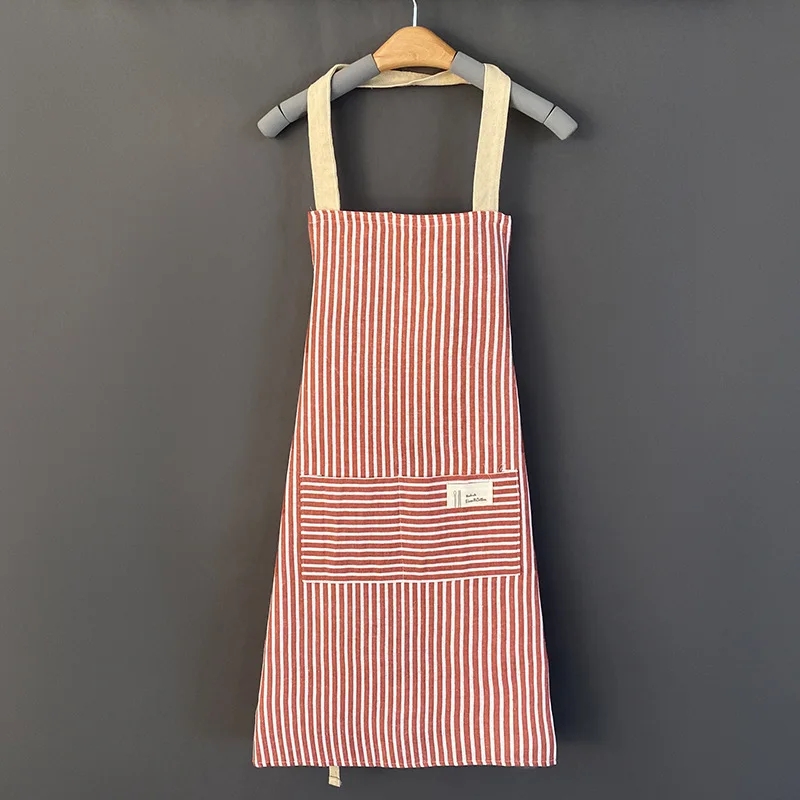 Linen Striped Apron Breathable - Kitchen Gadgets Trending 评论和价格
