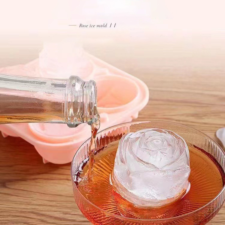 3D Rose Ice Molds 4 Holes Ice  - Kitchen Gadgets Baking 评论和价格