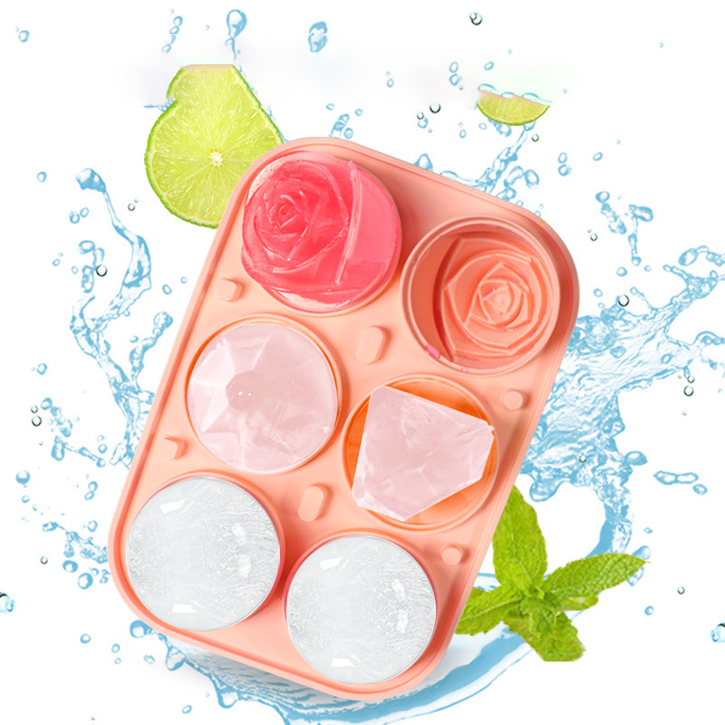 3D Rose Diamond Round Ice Cube - Kitchen Gadgets Baking 评论和价格