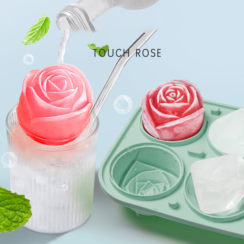 3D Rose Diamond Round Ice Cube - Kitchen Gadgets Baking 评论和价格
