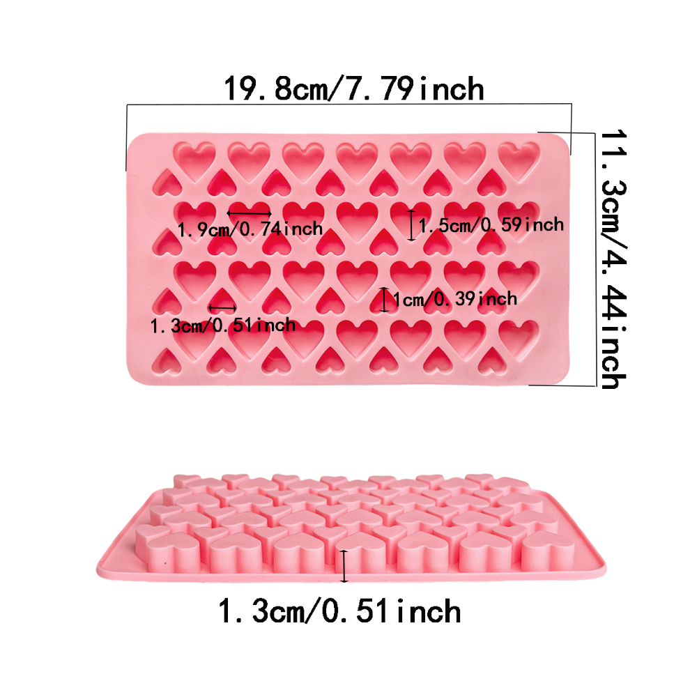 56 cavity size heart-shaped ch - Silicone Mold Baking 评论和价格