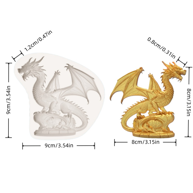 High-Precision Fantasy Dragon- - Silicone Mold Baking 评论和价格