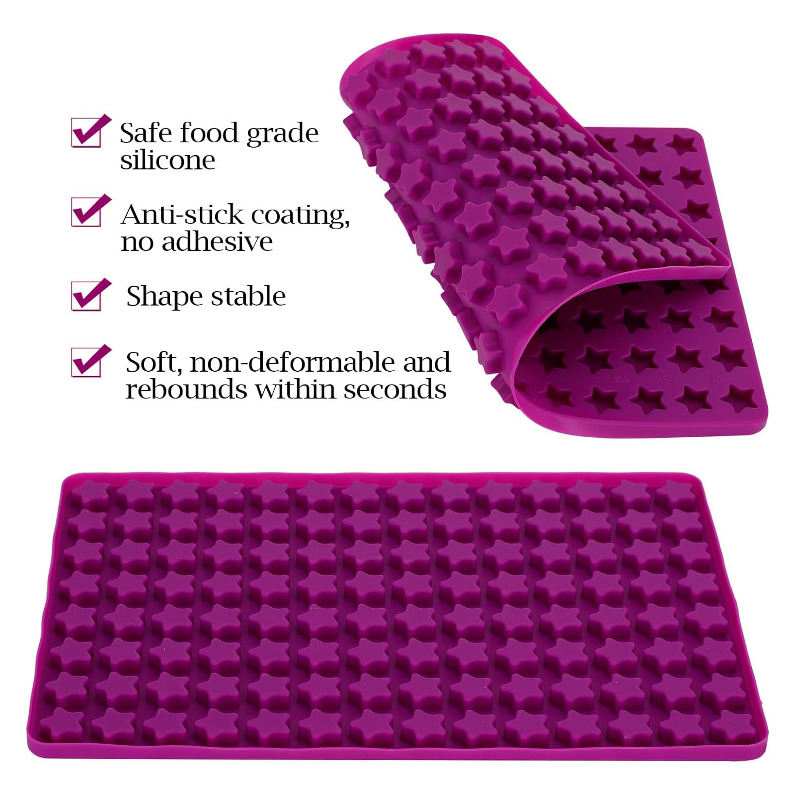 112 Cavity Mini Star Silicone  - Silicone Mold Baking 评论和价格