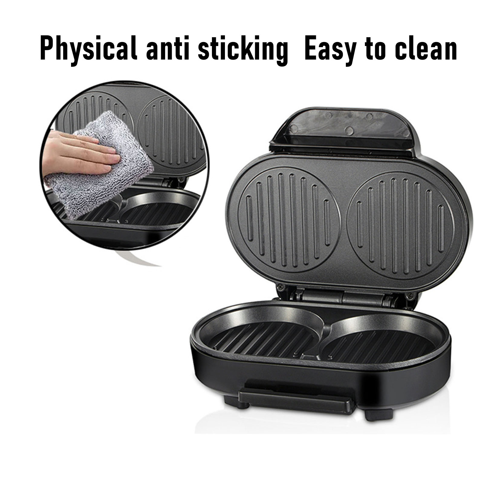 Anti-Stick Electric Hamburger  - Breakfast Sandwich Maker 评论和价格