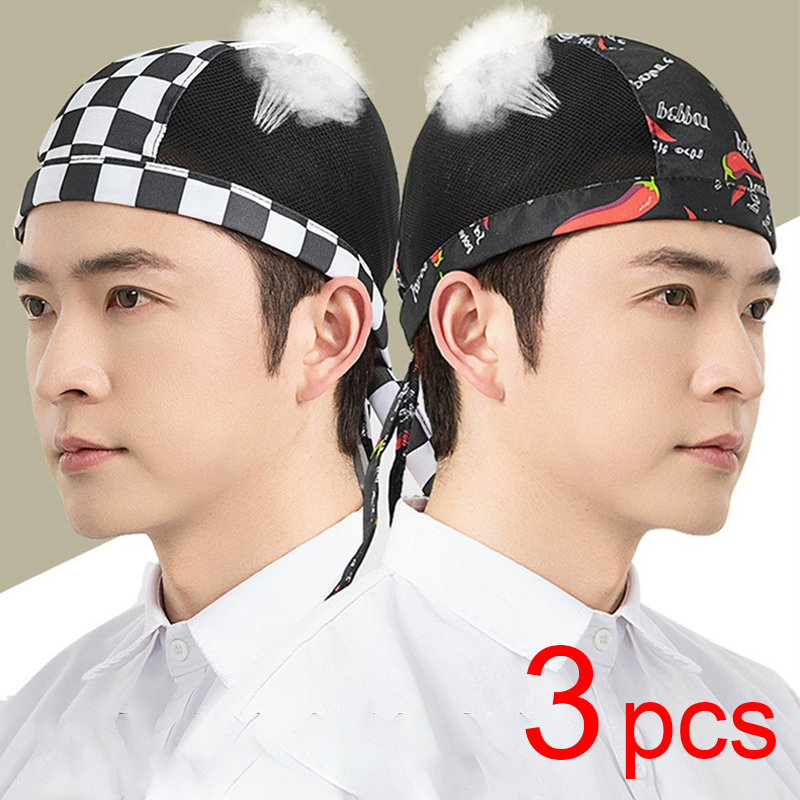 Breathable Mesh Cook Hat 3pcs  - Kitchen Gadgets Sale 评论和价格