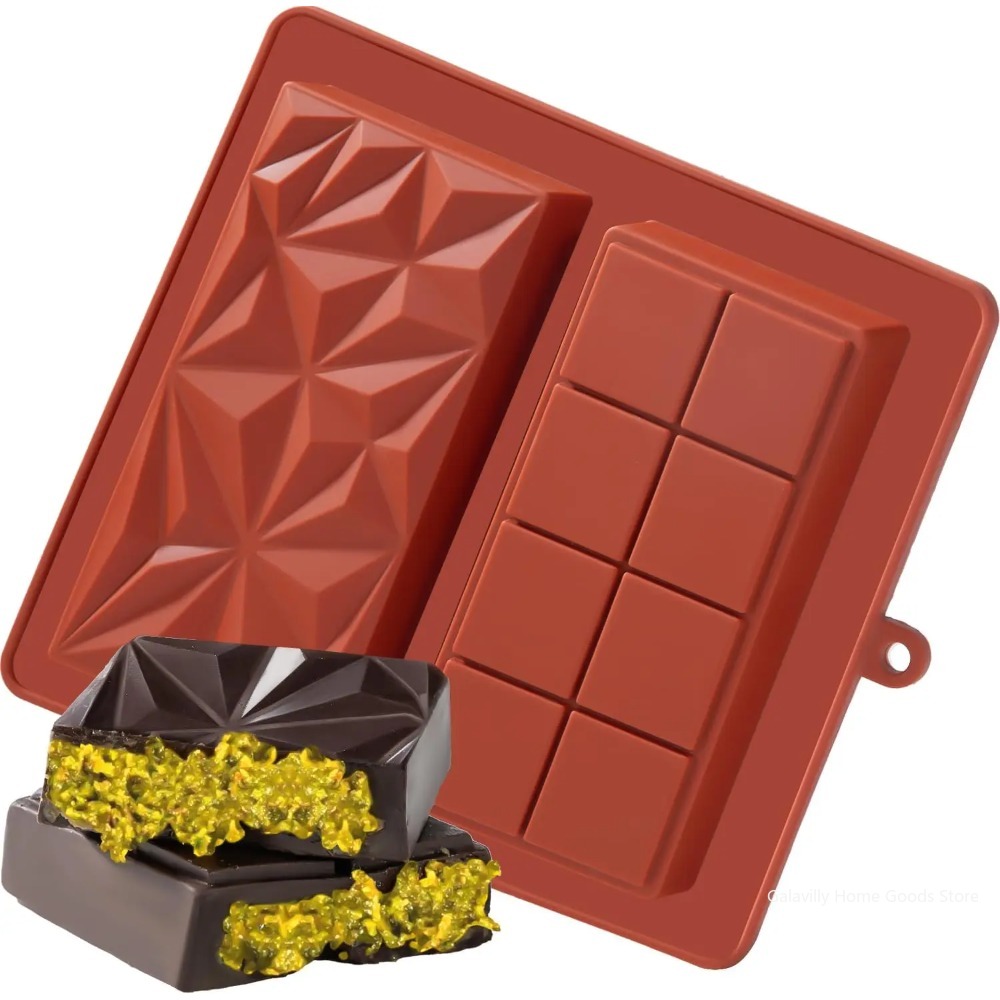 Dubai Chocolate Mold Bar Pista - Silicone Mold Baking 评论和价格
