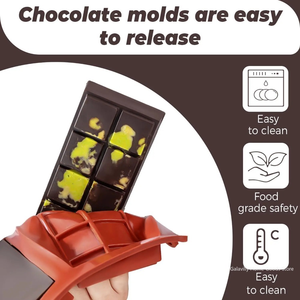Dubai Chocolate Mold Bar Pista - Silicone Mold Baking 评论和价格