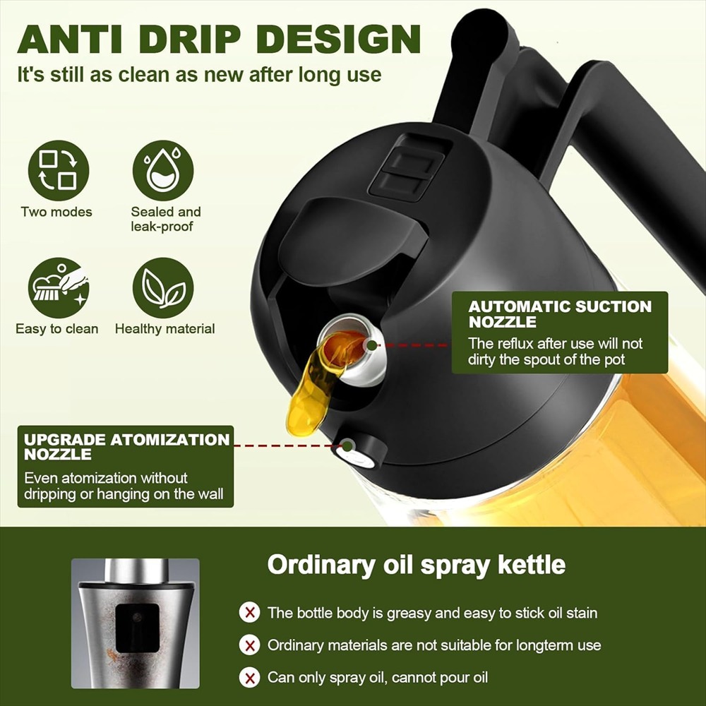 16oz/470ml Olive Oil Sprayer f - Kitchen Gadgets Oil Spray 评论和价格