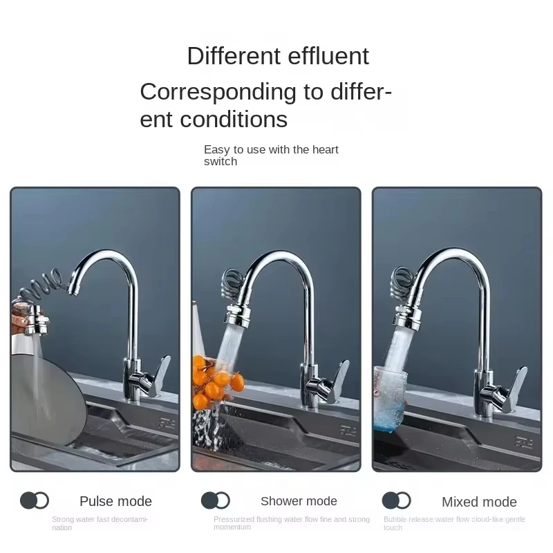 New 3 Modes Sink Faucet 360 De - Kitchen Gadgets List 评论和价格