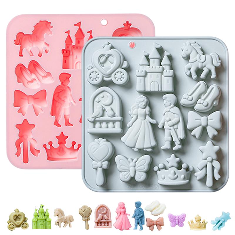 12‑Cavity 3D Prince Princess S - Silicone Mold Baking 评论和价格