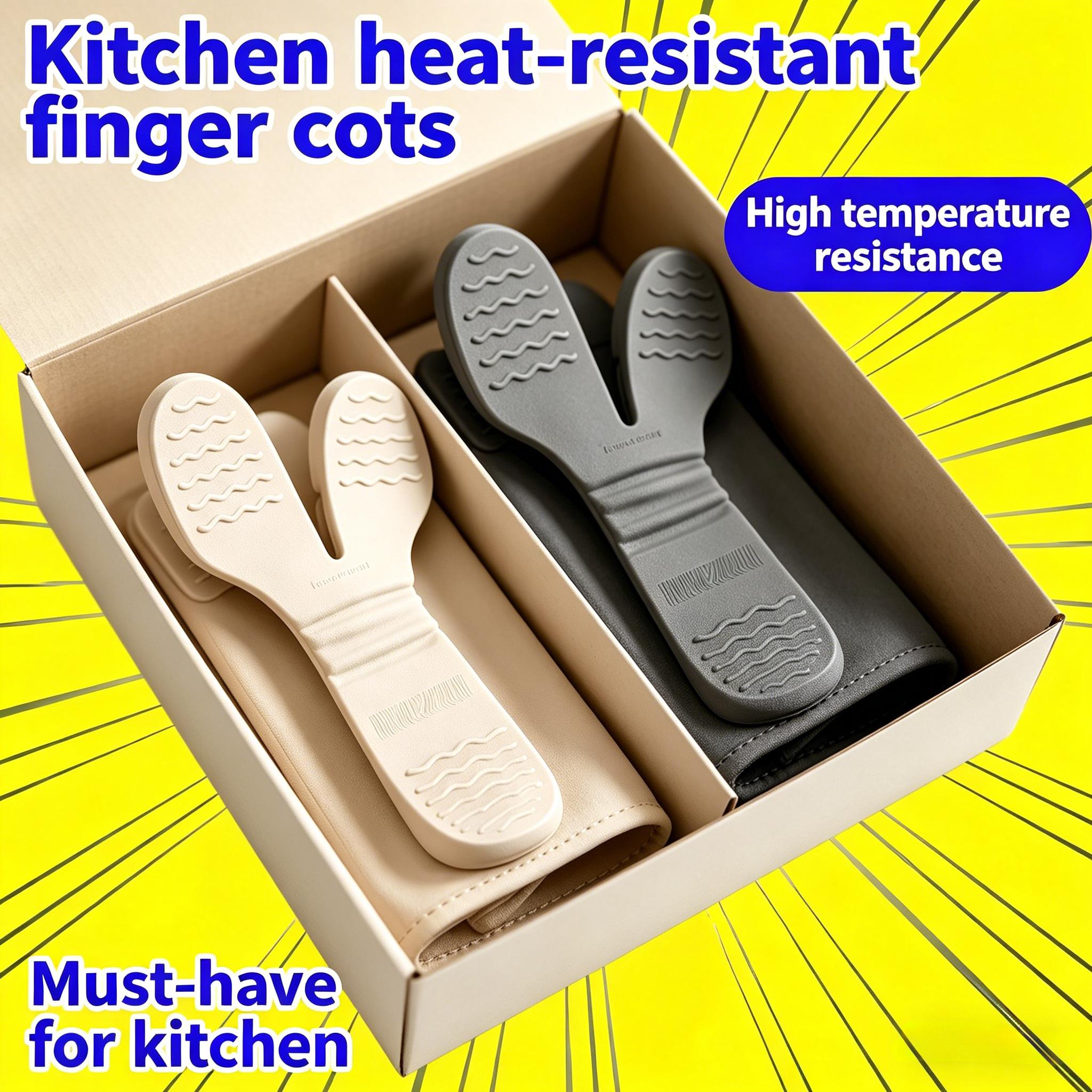 Anti-Slip Silicone Cooking Glo - Kitchen Gadgets Built In 评论和价格
