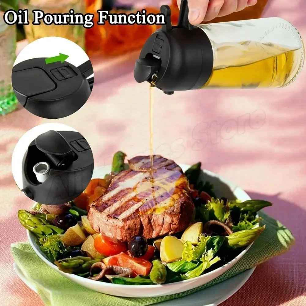 2in1 Plastic Oil Sprayer 500ml - Kitchen Gadgets Oil Spray 评论和价格