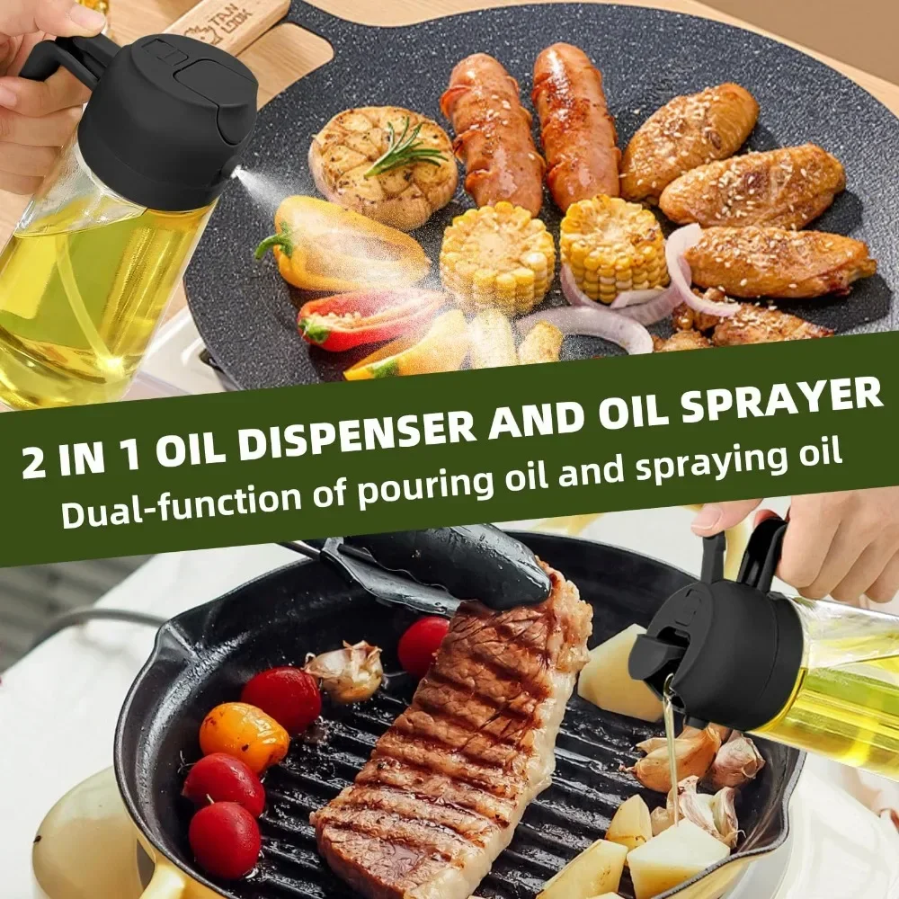 2in1 Plastic Oil Sprayer 500ml - Kitchen Gadgets Oil Spray 评论和价格