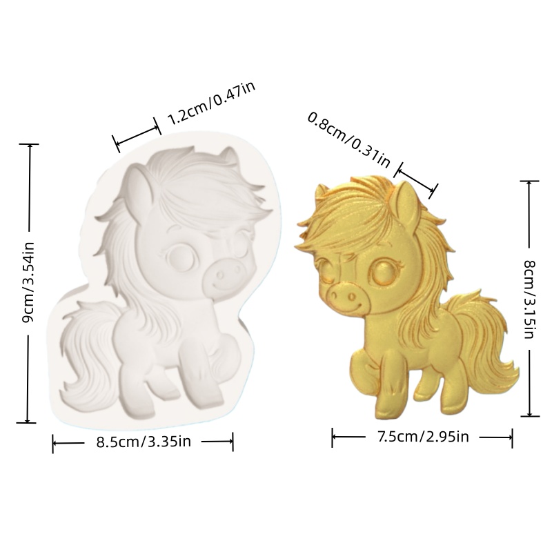 ​ ​ Healing-Themed Little Pony - Silicone Mold Baking 评论和价格